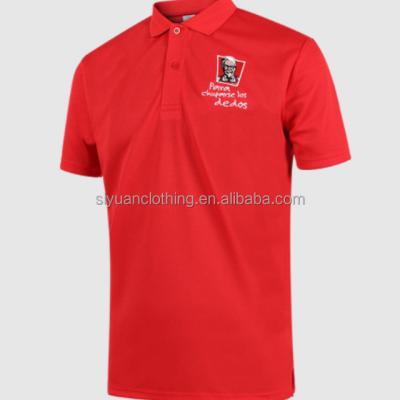 China Anti-wrinkle China Factory Custom Make Competitive Cheap Price Advertising Promotion Polo Shirt Election For Men With Embroidery Logo for sale