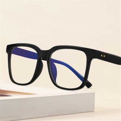 China Anti Light Gullvine CJ8822 TR90 Blue Glasses Frame Comfortable Men Myopia Glasses Retro Glass Frame Glasses Large Frame Glasses for sale