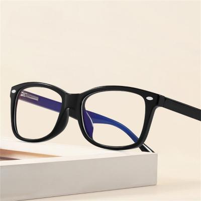 China Gullvine CJ8824 Anti Blue Light Glasses Frame Comfortable Glass Myopia Glasses Men Retro Big Frame Glasses Eyeglasses for sale