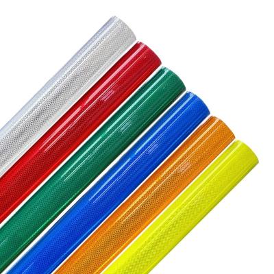 China Long Lasting High Visibility Diamond Retro Reflective Film For Traffic Signs for sale