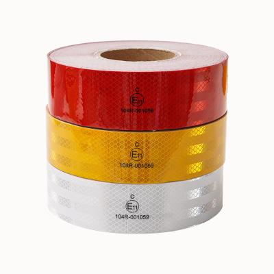 China Top Quality ECE 104r Certificated High Visibility Micro-Prismatic Vehicle Reflective Tape for sale