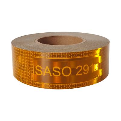 China SASO 2913 cinta reflectiva aluminizada camión pegatina reflectante Arabia Saudita para la seguridad en venta