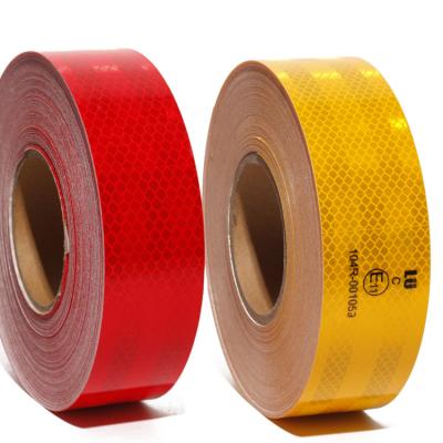 China High Visibility Micro Prismatic Reflective Conspicuity Tape ECE 104r For Truck Car Vehicles Safety for sale