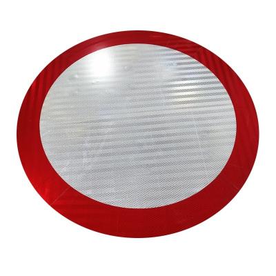 China Custom Aluminum Blank Regulatory Road Signs Reflective Signage Board Circle for sale