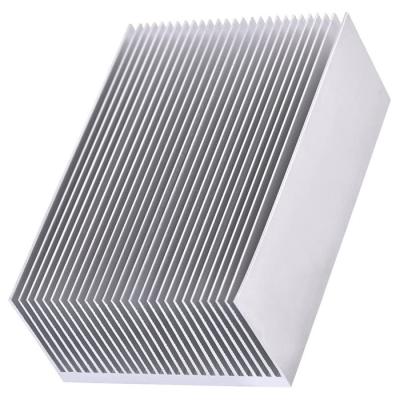 China High Power Radiator Rectangular Insert Led Bar Aclidinium Fiit Heatstick Aluminum Profile Extrusion Radiator for sale