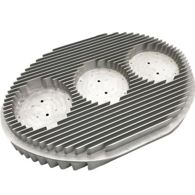 China Large Heatsink Processing Custom Aluminum Die Casting Peltier Extrusion Profile High Power Street Lamp Heatsink for sale