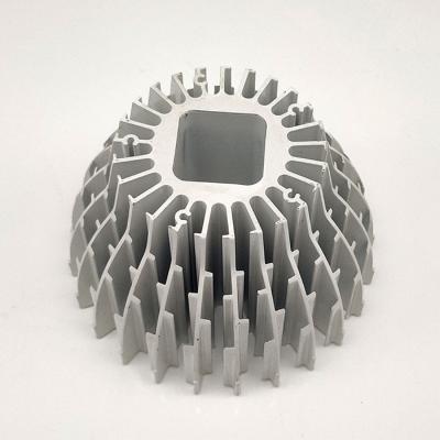 China Factory Custom CNC Heatsink Anodized Amplifier Sunflower Enclosure Extrusion Profile Die Cast Aluminum Heatsink for sale