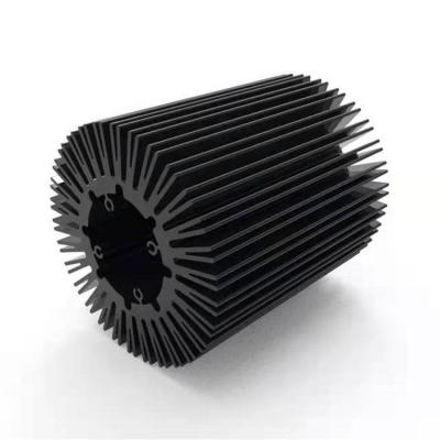 China Custom Radiator OEM Factory Hollow Die Cast Aluminum Tube Extrusion Profile Sunflower Heatsink for sale