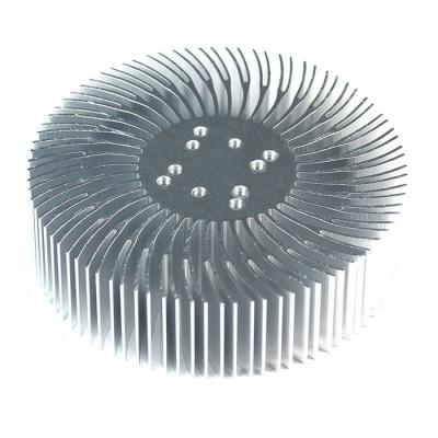 China Radiator Round Circular Aluminum Extrusion Anodizing Hollow Enclosure Efficiency Profile Radiator for sale