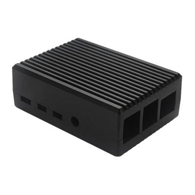 China Small Custom Anodized Aluminum Electronic Heatsink Aclidinium CNC Heatsink Case Housing Black Heatsink for sale