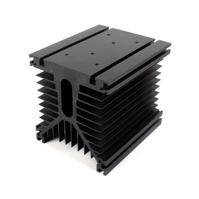 China Heatsink Solid State Relay Custom CNC Machining Waterproof Aluminum Extrusion Profile Electronic Heatsink for sale