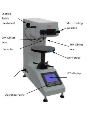 Cina Alta capacità di memoria interna di Vickers del micro Digital tester ottico di durezza in vendita