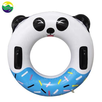 China Sprinkle Donut Schwimmbad Ringe Vinyl Komische Strandringe Aufblasbar zu verkaufen