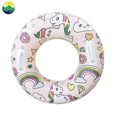 China 0.22mm Anillo de natación inflable tubo balsa Unicornio Anillo de natación personalizado en venta