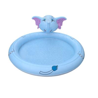 China LC Animal Elephant Splash Ground Floor Pool Inflatable Spray Pool Inflatable Pool with Spray for sale