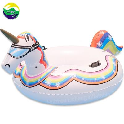 China Jogos de neve infláveis de inverno de PVC 190CM Air Unicorn Snow Sled Para Adultos à venda