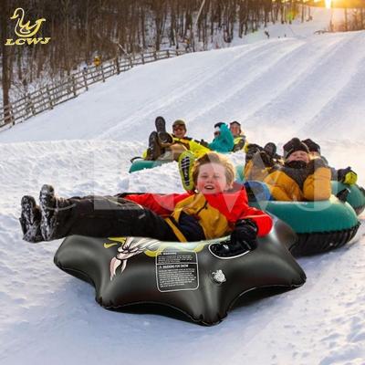 China 16p PVC Thickened Inflatable Snow Tube Sled With Sturdy Handles And Customized Color for sale