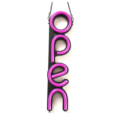 China Wholesale Manufacturer Business LED Pink Neon Open Sign Light For Business With Plug In And For Restaurants Open Signs for sale