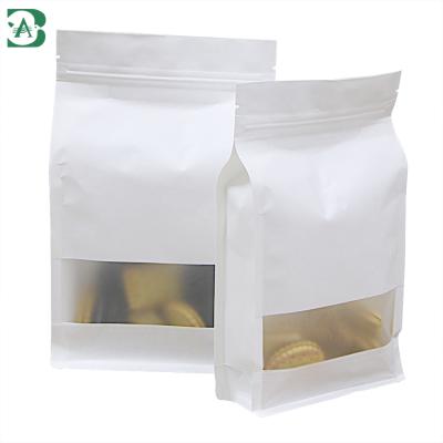 China Wholesale Modern Simple Style Kraft Paper Moisture Proof Packing Bag For Potato Chips Food Packaging for sale