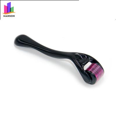 China Dark Gold Anti-Puffiness Face Needle Roller Massager Lips Removal Derma Roller for sale