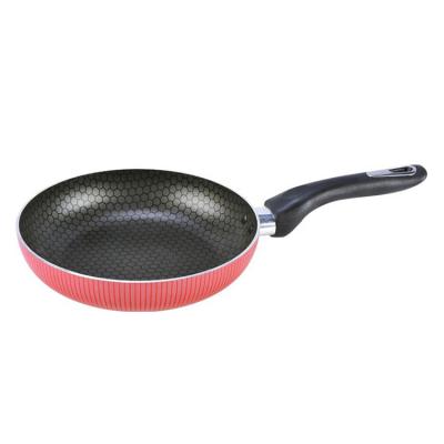 China Non Viable Stick Wholesale Wok Pancake Chinese Stripe Pan Aluminum Gas Wok Kocher for sale