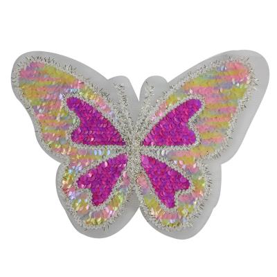 China Customized Wholesale Free Sample 3D Beautiful Sequin Patch Clothing Pathces for sale