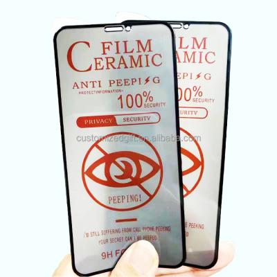 China Cell Phone Privacy Ceramic Phones I Phone Film 3D 5D 6D 9D 10D 11D 21D 80D 88D 100D Full Glue 9H Tempered Glass Ceramic Screen Protector for sale