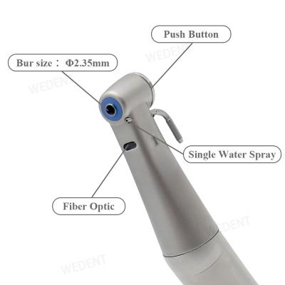 China 2.34-2.35mm 20:1 Surgical Implant Contra Angle External Spray Fiber Optic Blue Ring 2,000 RPM Dental Handpiece for sale