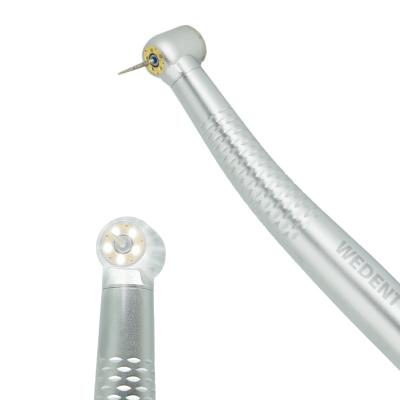 China Metal Factory supply shadowless 5 LED dental high speed handpiece ceramic bearing 2/4 holes Foshan 5 water spray handpiece for sale