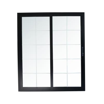 China Sound Insulation Sliding Barn Bathroom Shower Aluminum Alloy Metal Accordion Glass Door Frames Sliding Aluminum Doors With Grills Design for sale