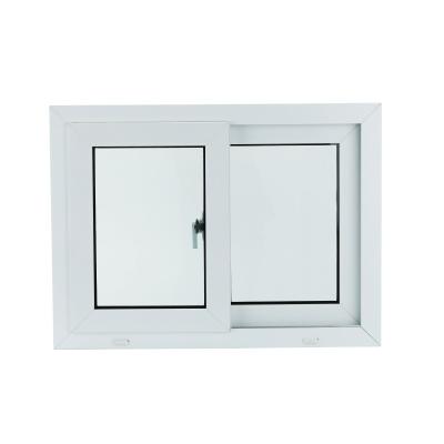 China Custom UPVC PVC Double Sliding Hung Window Profiles Hurricane Sliding Window With Four Layers Of Design Glass Impact For China for sale