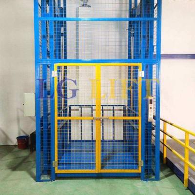 China Ce Certified Heavy Duty Warehouse Cargo Elevator Double Support Cargo Lift for sale