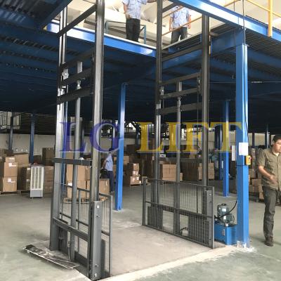 China Warehouse Cargo Lift LGLIFT Double Mast 5m 7m Warehouse Cargo Lift Building Material Lift for sale