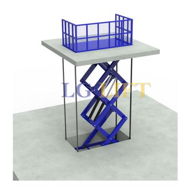 China Car lift for lifting cars standard single scissor car lift table for caliber for sale