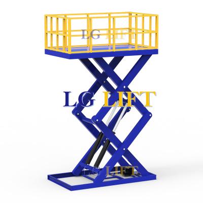 China Car Lift For Lifting Cars Hydraulic Lift Large Electric Stationary Scissor Lift Table for sale