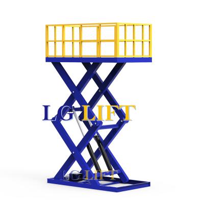 China Car Lift For Lifting Cars Europe Standard Large Stationary Scissor Lift for sale