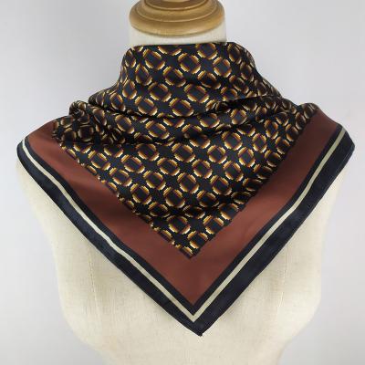 China Latest Design Polyester Square Printed Women Scarf Hijab for sale