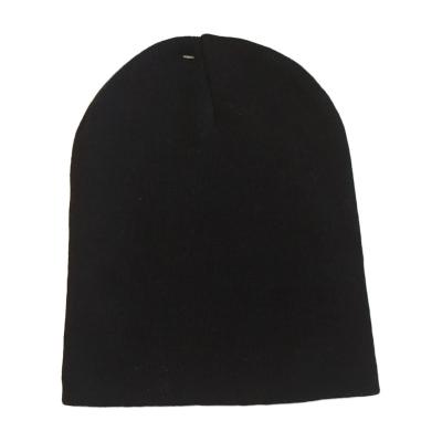 China COMMON Winter Wears Solid Color Organic Cotton Knitted Beanie Hat for sale