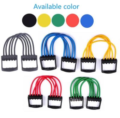 China Durable/Portable Natural Rubber Expander Fitness Chest Latex Exercise Resistance Band Elastic Band Set for sale