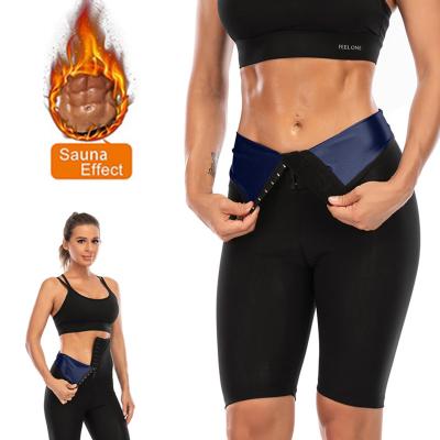 China Breathable Women Yoga Shorts Trainer Fitness Workout Waist Waist Leggings Sauna Elastic Adjustable Effect Top for sale