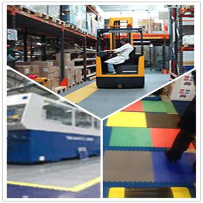 China PVC Interlocking Flooring plastic Floor tile heavy duty warehouse tile for sale