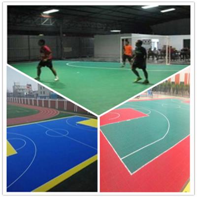 China 3W Indoor Futsal  Plastic PVC Interlocking flooring for sale