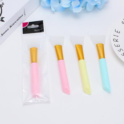 China Flat Brush Silicone Brush Facial Mask Brush Banfi Customized Beauty Care Cosmetics Factory Logo Single PP With Opp Bag for sale