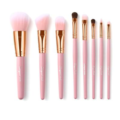 China Angular Blush Banfi Custom 8pieces Nylon Hair Make Up Brushes Manufacture Eyes Makeup Brush Synthetic Hair Alumium From China Source Factory for sale