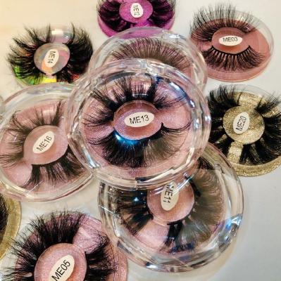 China Wholesale Natural Soft Box 3d Soft Bottom Full Banfi Factory Strip Mink Lashes 100% 3d Dramatic Lashes 25mink for sale