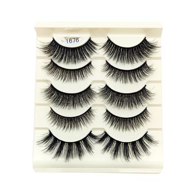 China Banfi Different Natural Soft High Volume False Eyelashes Extensions Fluffy 3D Lashes Pack 5 Pairs for sale