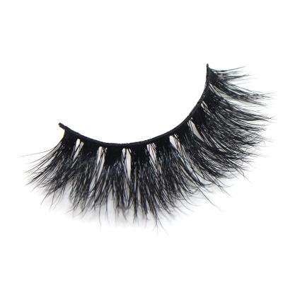 China Natural Soft Banfi Beaty Eyes Products Mink Hair Eyelash Package Fur Natural Cotton Shaft Tapered With Fashionable Black 1 Pair Hand Made for sale