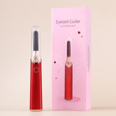 China USB USB Powered Lash Lift Custom Mini Eye Lash Curler Private Label Portable Electric Plastic Passionate Eyelash Curler for sale