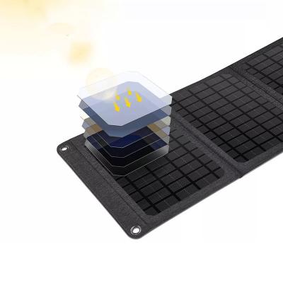 China Single Crystal Solar Cell 20 Watt 6 Volt Outdoor Mini Solar Lighting System Portable Folding Solar Panels 408mm*366.5mm*17mm length width Â±3 for sale