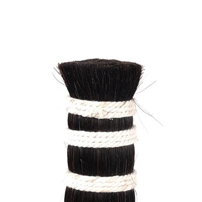 China Beautiful 6 Inch Horse Hair Mane Hair For Black Handmade High Quality Selling for sale